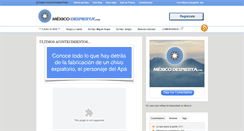 Desktop Screenshot of mexicodespierta.com