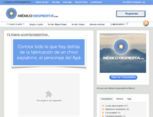 Tablet Screenshot of mexicodespierta.com